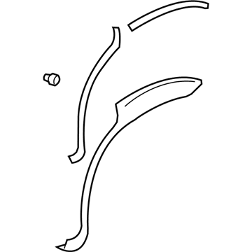 GM 30025228 Wheel Flare, Passenger Side