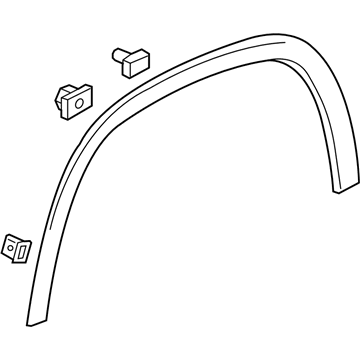 GM 84999317 Wheel Opening Molding, Front Driver Side