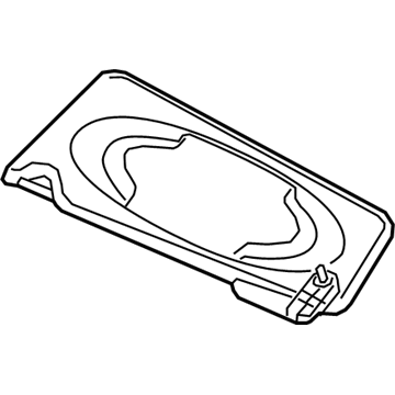 GM 19317017 Sunvisor, Passenger Side