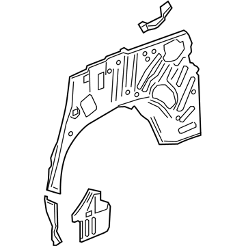 GM 84578751 Inner Quarter Panel, Rear Driver Side