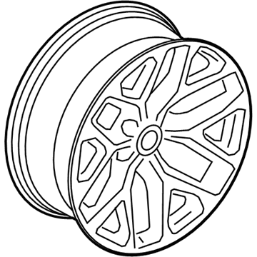 GM 23217243 Wheel, Alloy, Rear