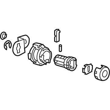 GM 19120480 Lock Cylinder, Front