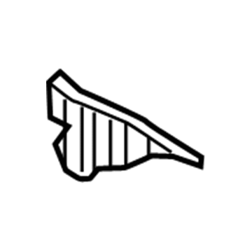 GM 84166795 Crossmember Extension Reinforcement, Driver Side