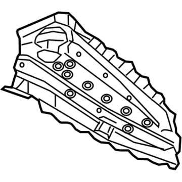GM 23178142 Rail Extension, Front Outer Passenger Side