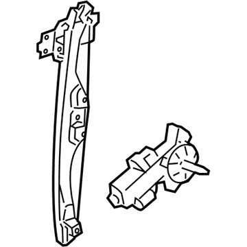 2014 Buick Enclave Window Regulator - 22867700