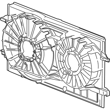 2005 Chevy Malibu Fan Shroud - 20757666