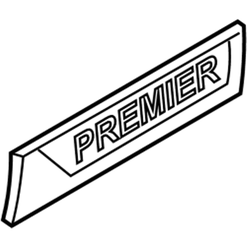 GM 84006859 Nameplate, Rear