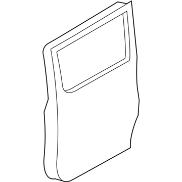 GM 19316535 Door Shell, Rear Passenger Side