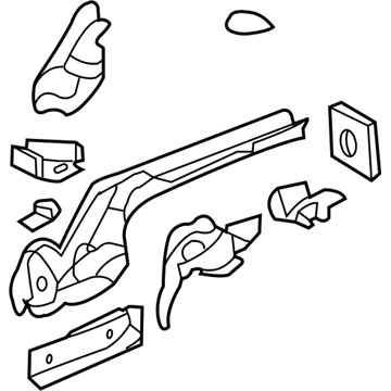 GM 25890000 Rear Rail Assembly, Passenger Side