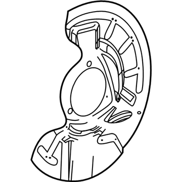 Cadillac XT4 Brake Backing Plate - 84363064