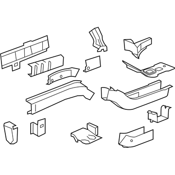 GM 22877783 Lower Rail Assembly, Front Driver Side