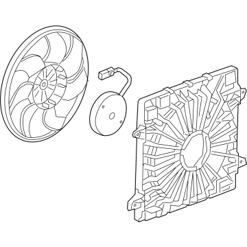 GMC Radiator fan - 85159687