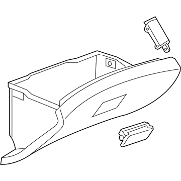 GM 42571274 Glove Box Assembly, Black