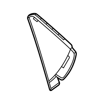 GM 84833121 Applique Panel, Black, Rear Upper Driver Side