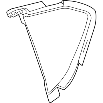 GM 84811061 Applique Panel, Black, Rear Upper Driver Side
