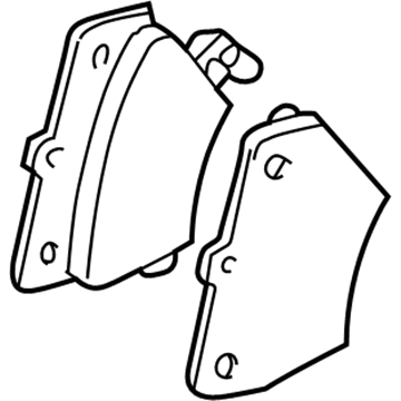 2005 Pontiac Vibe Brake Pad - 88972099
