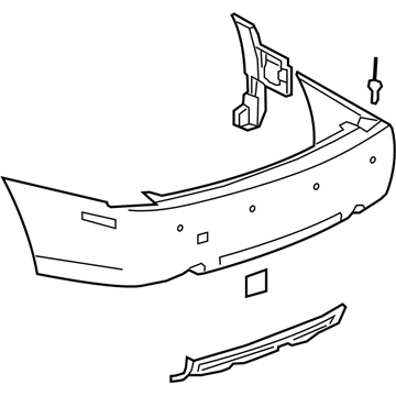 Cadillac STS Bumper - 19180574