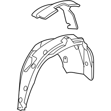 Chevy Equinox Fender Splash Shield - 15231778
