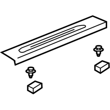 GM 15868989 Front Sill Plate, Titanium, Driver Side