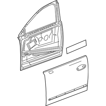 GM 26231382 Door Shell, Front Driver Side
