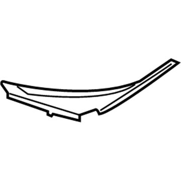 GM 23404977 Cowl Grille Side Extension, Driver Side