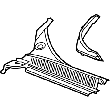 GM 23404976 Cowl Grille, Passenger Side