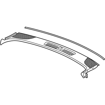 GM 84373441 Defroster Panel, Gray