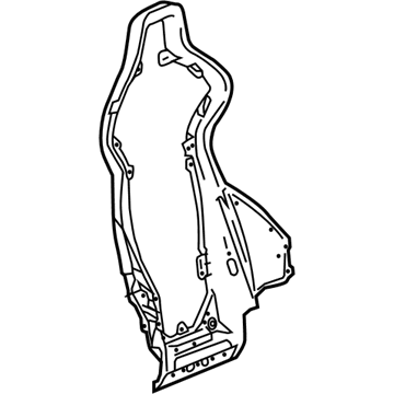 GM 84406197 Seat Back Frame, Front