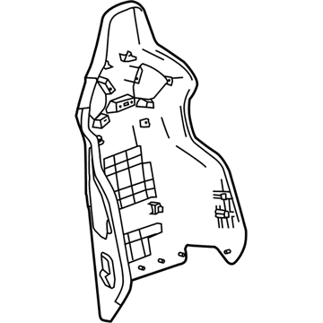 GM 84112049 Seat Back Panel, Front
