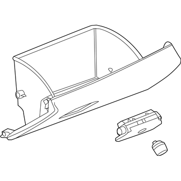 GM 84208163 Glove Box Assembly, Black