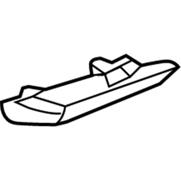 GM 39018877 Rocker Molding Front Cover, Driver Side