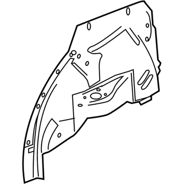 GM 22803879 Inner Wheelhouse, Rear Driver Side