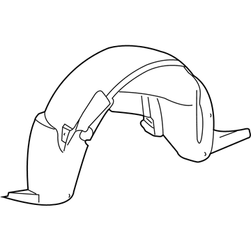 GM 25914763 Fender Liner, Front Passenger Side