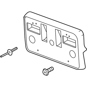 GMC 84428907 License Bracket
