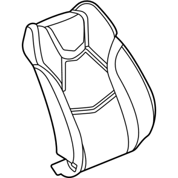 GM 84744559 Seat Back Cover, Black, Front