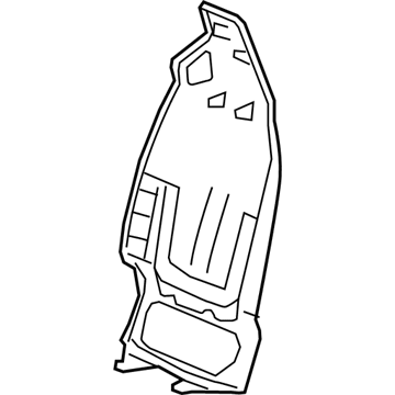 GM 19421496 Seat Back Panel, Black