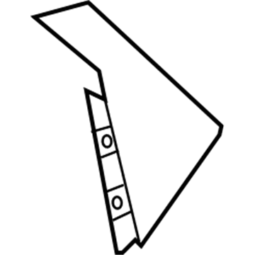 GM 42541100 Rear Molding, Driver Side