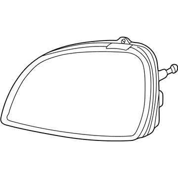 2002 Cadillac DeVille Headlight - 19245429