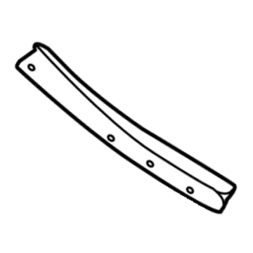 GM 84118412 Deflector, Black, Front Outer Passenger Side