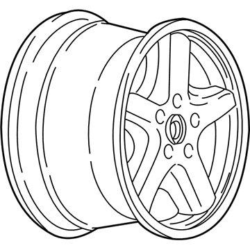 2001 Chevy Corvette Spare Wheel - 9592638