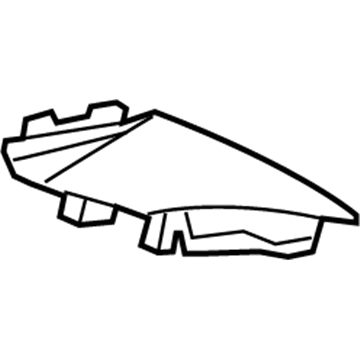GM 23338743 Side Trim Panel, Black, Driver Side