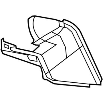 GM 22853605 Extension Panel, Black, Passenger Side