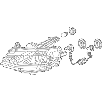 2016 Chevy Camaro Headlight - 84244102