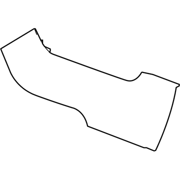 GM 22912127 Side Trim Panel, Black, Front Passenger Side