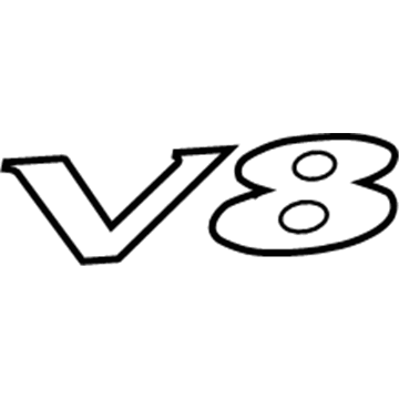 GM 10378111 Nameplate, Rear