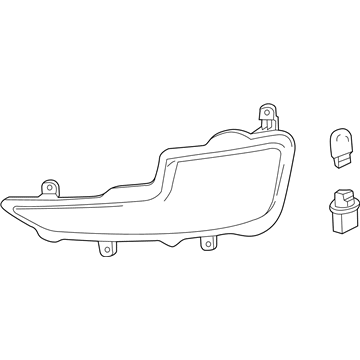 GM 22810493 Signal Lamp Assembly, Front Driver Side