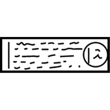 GM 15007237 Caution Label
