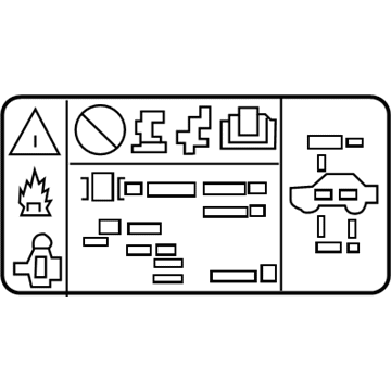 GM 84468779 A/C Label