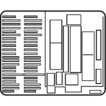GM 84175379 Fuse Box Label, Rear