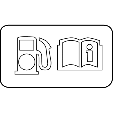 Cadillac 84089673 Fuel Label